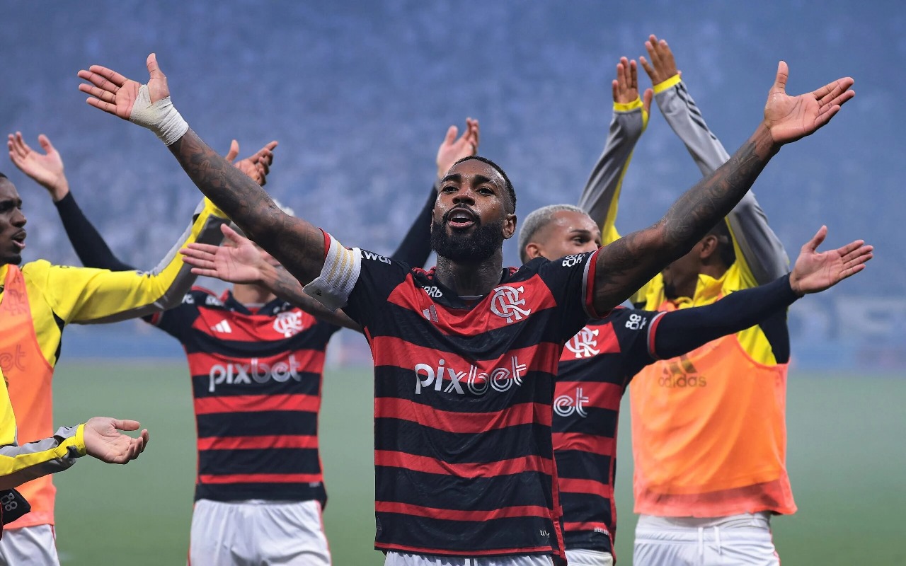 Flamengo na Final (Foto: Ettore Chiereguini/AGIF)