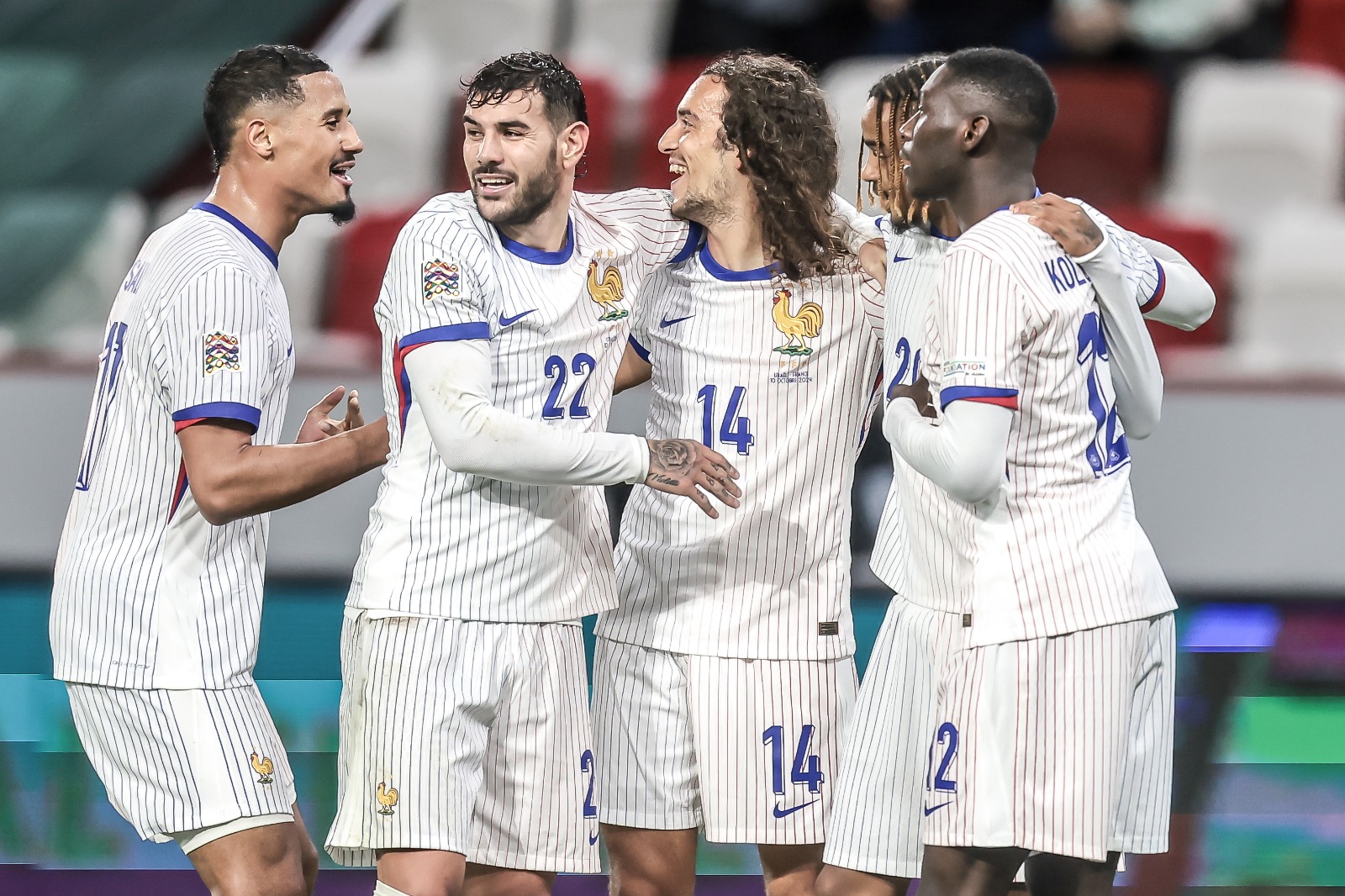 França comemorando. (Foto: David Balogh/Getty Images)