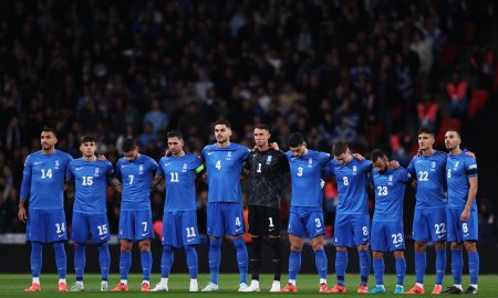 Jogadores da Grécia. (Foto: Ryan Pierse/Getty Images)