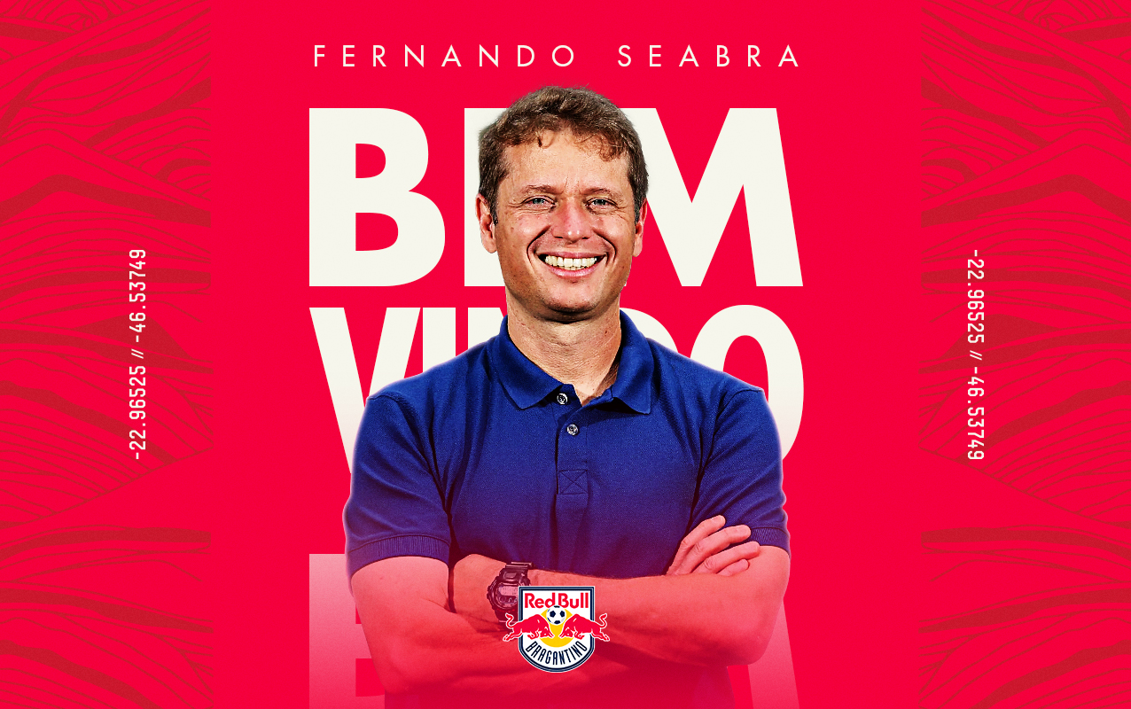 Fernando Seabra, novo treinador do Red Bull Bragantino. (Foto: Divulgação Red Bull Bragantino)