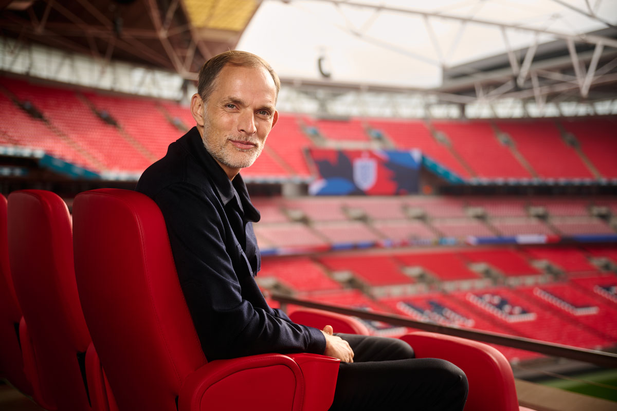 Thomas Tuchel Wembley. (Foto: Divulgação/X/@England)