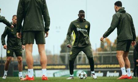 Treino do Borussia. (Foto: Divulgação/Borussia Dortmund)