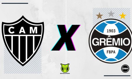 Atlético-MG e Grêmio se enfrentam pelo Brasileirão. (Arte: ENM)