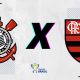 Corinthians x Flamengo (Arte: Esporte News Mundo)