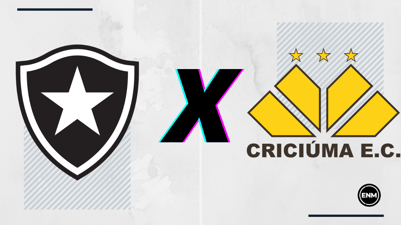 Botafogo x Criciúma. Arte: ENM