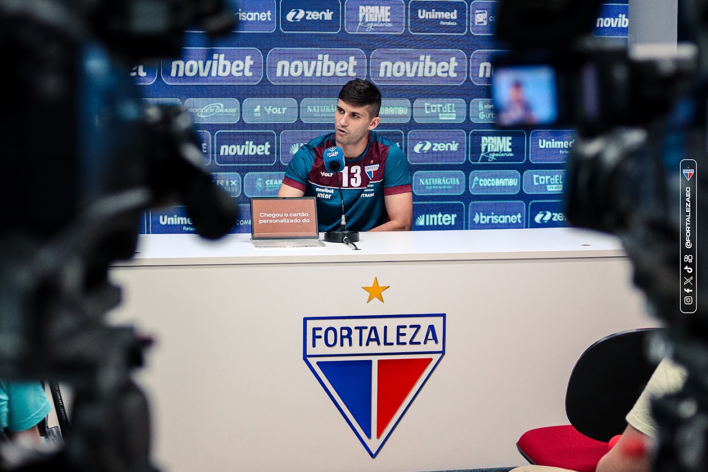 Benjamín Kuscevic, zagueiro do Fortaleza. (Foto: Mateus Lotif/FEC)