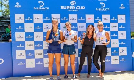 Campeãs e vices da chave feminina (Foto: Harpia Fotografia/Super Cup)