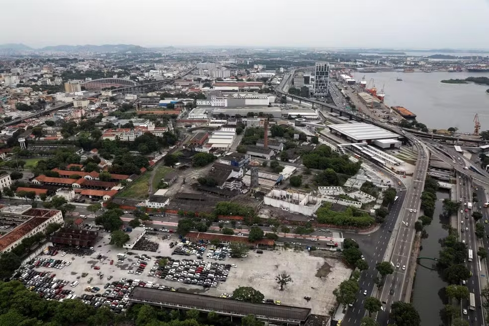 Terreno do Gasômetro, local do futuro estádio do Fla,engo (Foto: Divulgação/Prefeitura do Rio)