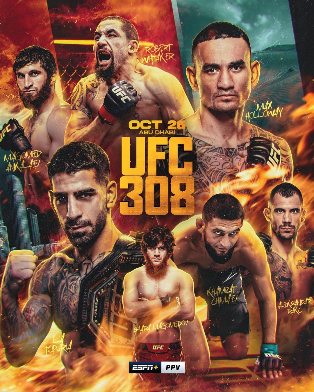 UFC 308 será neste sábado (Foto: Divulgação/UFC)