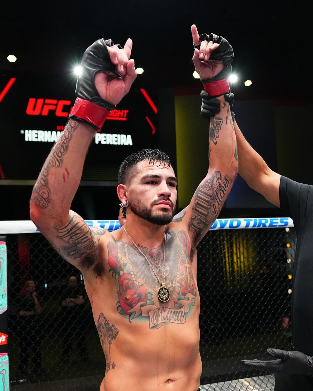 Alexander Hernandez nocauteou Michel Pereira (Foto: Divulgação/Instagram Oficial UFC)