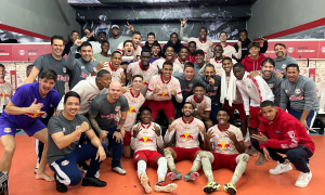 Jogadores do time sub-23 do Red Bull Bragantino. (Foto: Bruno Sousa/Red Bull Bragantino)