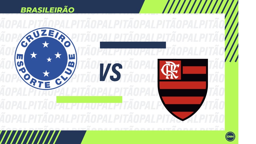 Cruzeiro x Flamengo. (Arte: Esporte News Mundo)