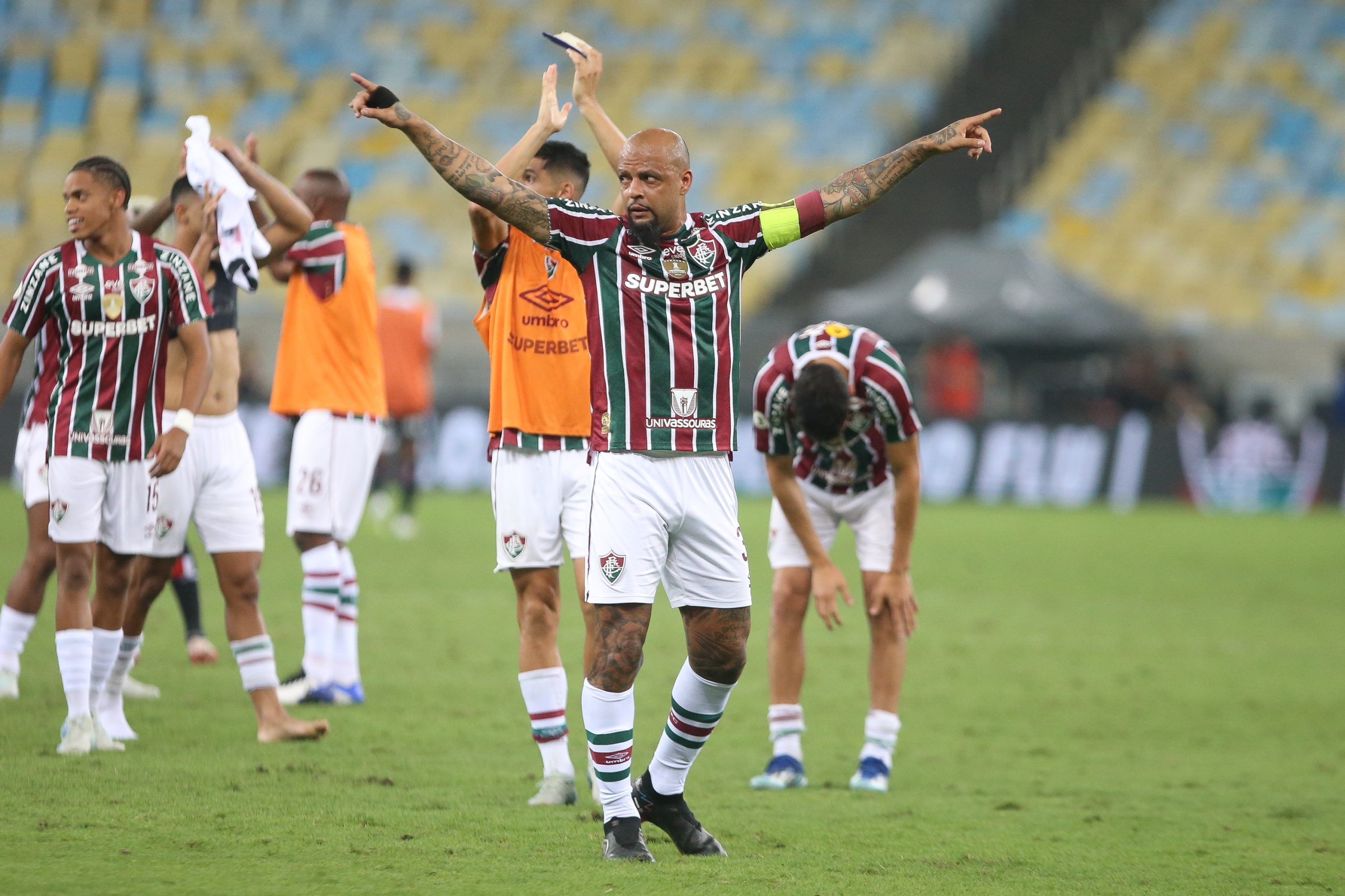 Felipe Melo em Fluminense x São Paulo 01/09/2024. - Foto: Marcelo Gonçalves/Fluminense F.C