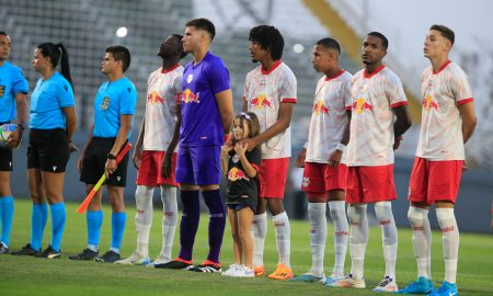 Jogadores do time sub-23 do Red Bull Bragantino. (Foto: Fernando Roberto/Red Bull Bragantino)