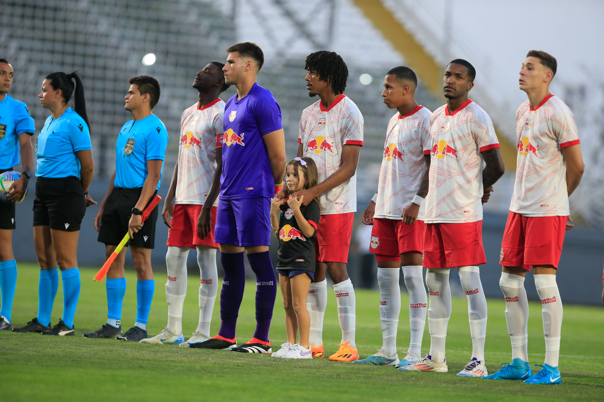 Jogadores do time sub-23 do Red Bull Bragantino. (Foto: Fernando Roberto/Red Bull Bragantino)