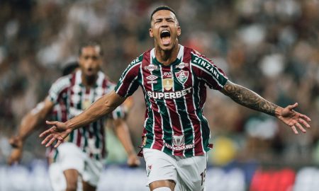 Kauã Elias, autor do segundo gol do Flu. (FOTO: LUCAS MERÇON / FLUMINENSE F.C.)