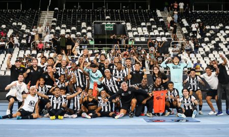 Botafogo comemorando. (Foto: Arthur Barreto/Botafogo)