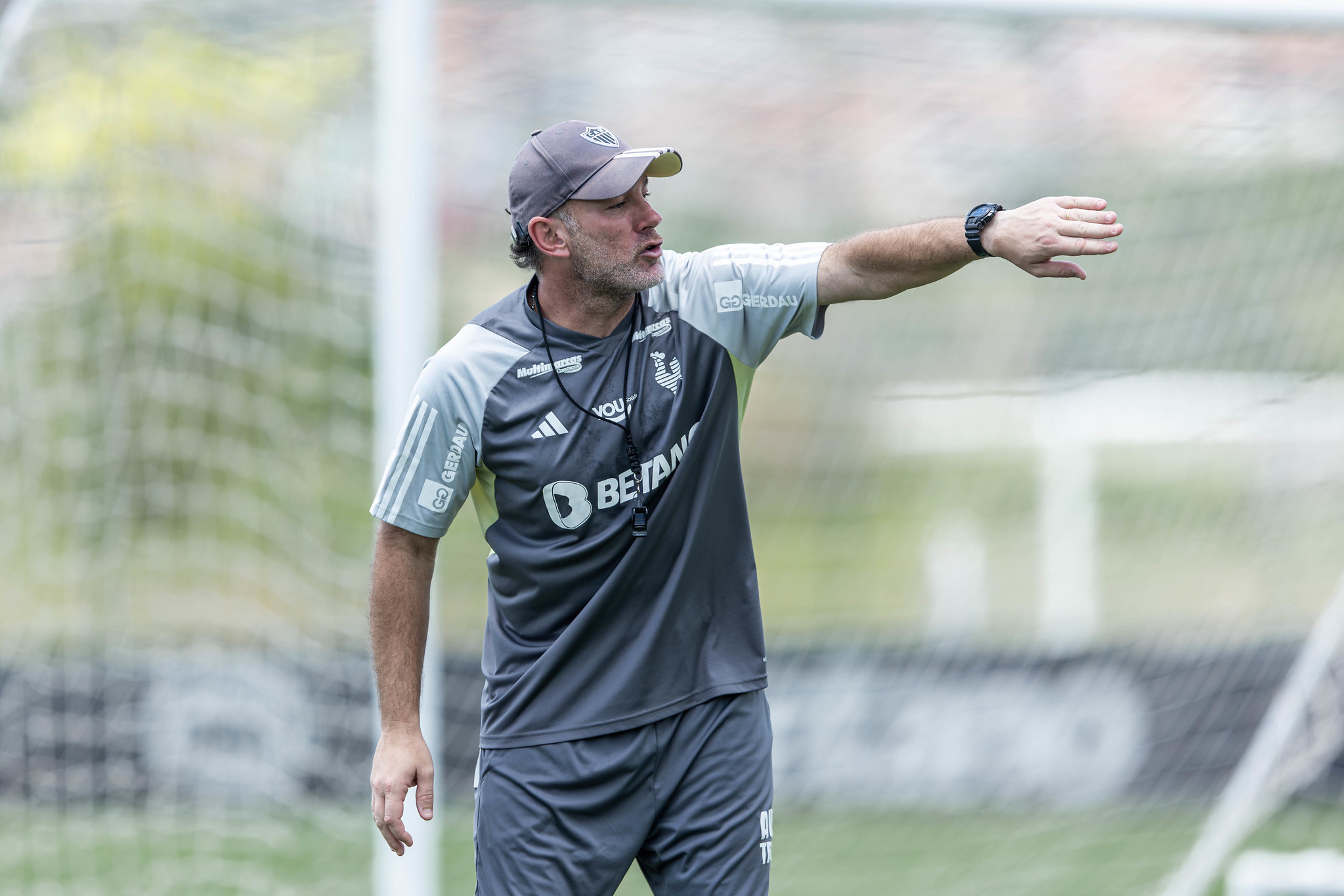 Gabriel Milito comanda técnico na Cidade do Galo. Foto: Pedro Souza | Atlético-MG