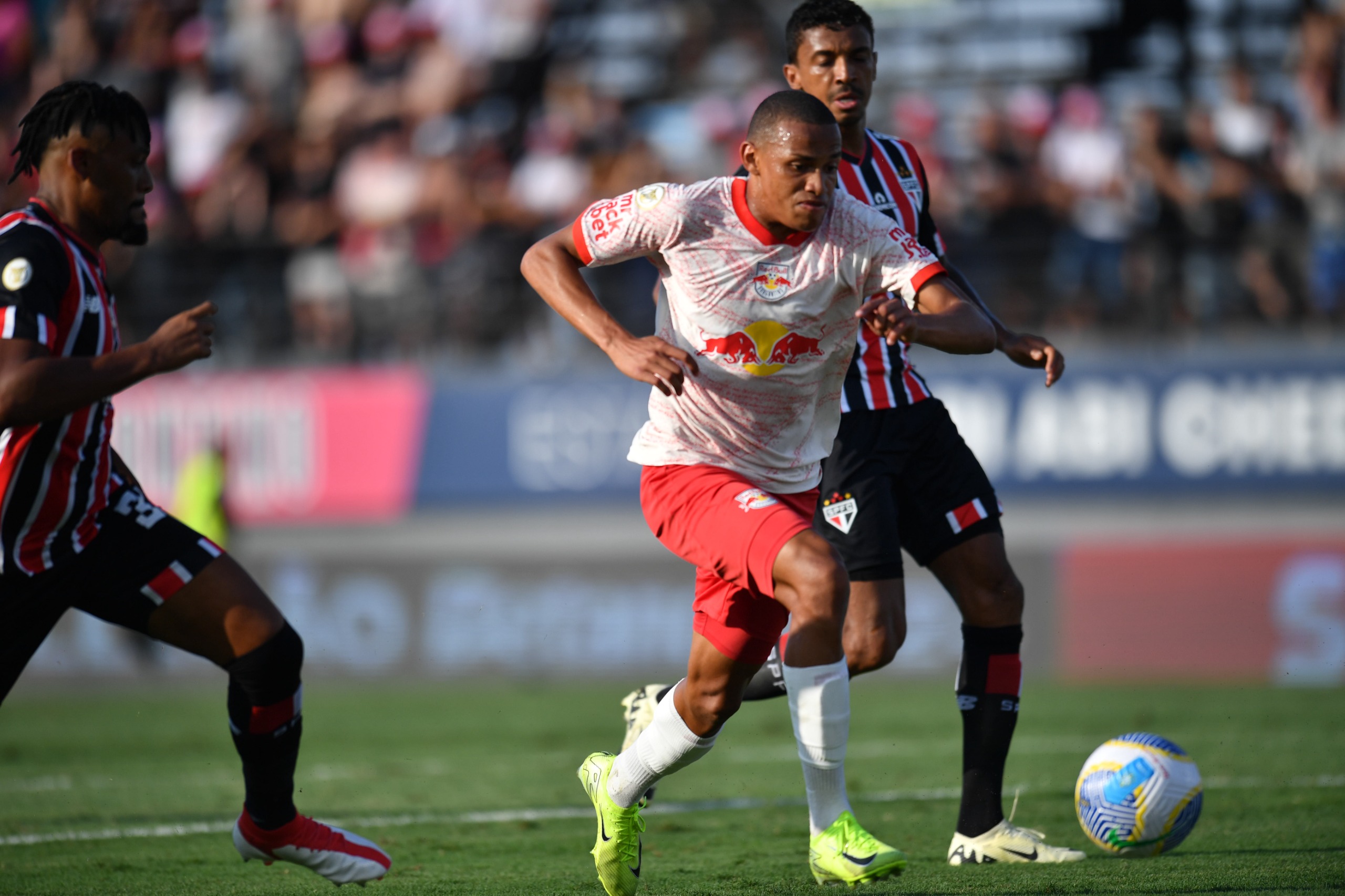 Red Bull Bragantino e São Paulo empataram por 1 a 1. (Foto: Ari Ferreira/Red Bull Bragantino)