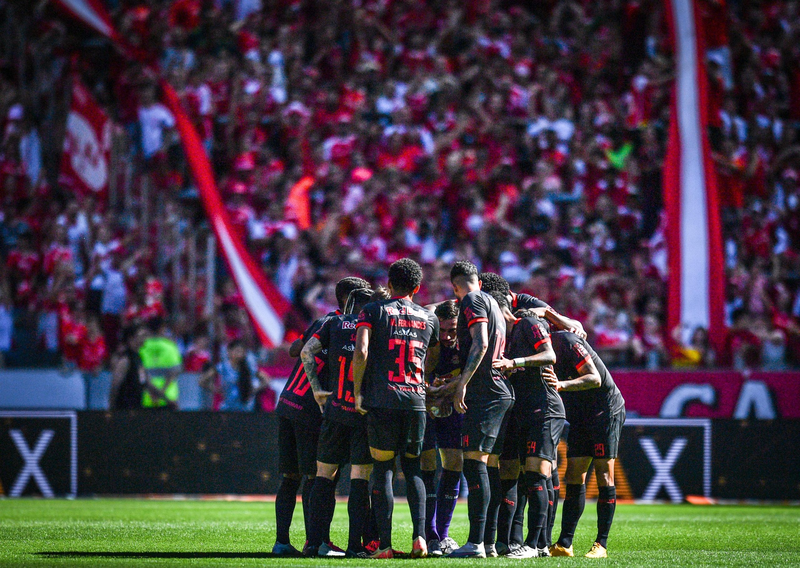 Jogadores do Red Bull Bragantino. (Foto: Ari Ferreira/Red Bull Bragantino)