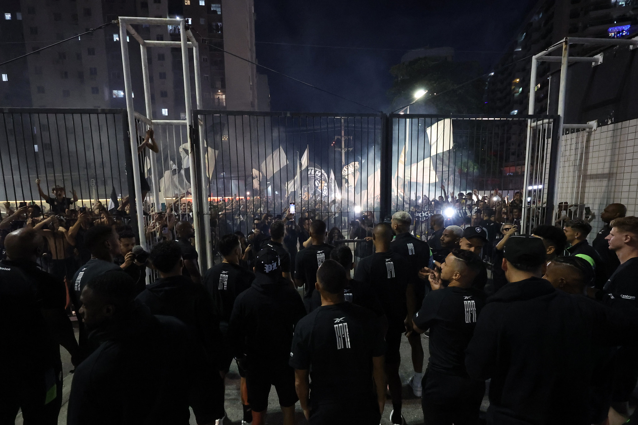 Festa da torcida do Botafogo. (Foto: Vitor Silva/Botafogo)