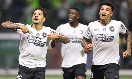 Gregore, Luiz Henrique e Igor Jesus. (Foto: Vitor Silva/Botafogo)