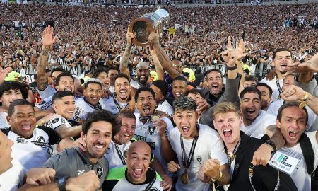 Jogadores do Botafogo comemorando. (Foto: Vitor Silva/Botafogo)