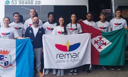 Equipe de Remo de Pelotas Remar Para o Futuro antes do acidente.