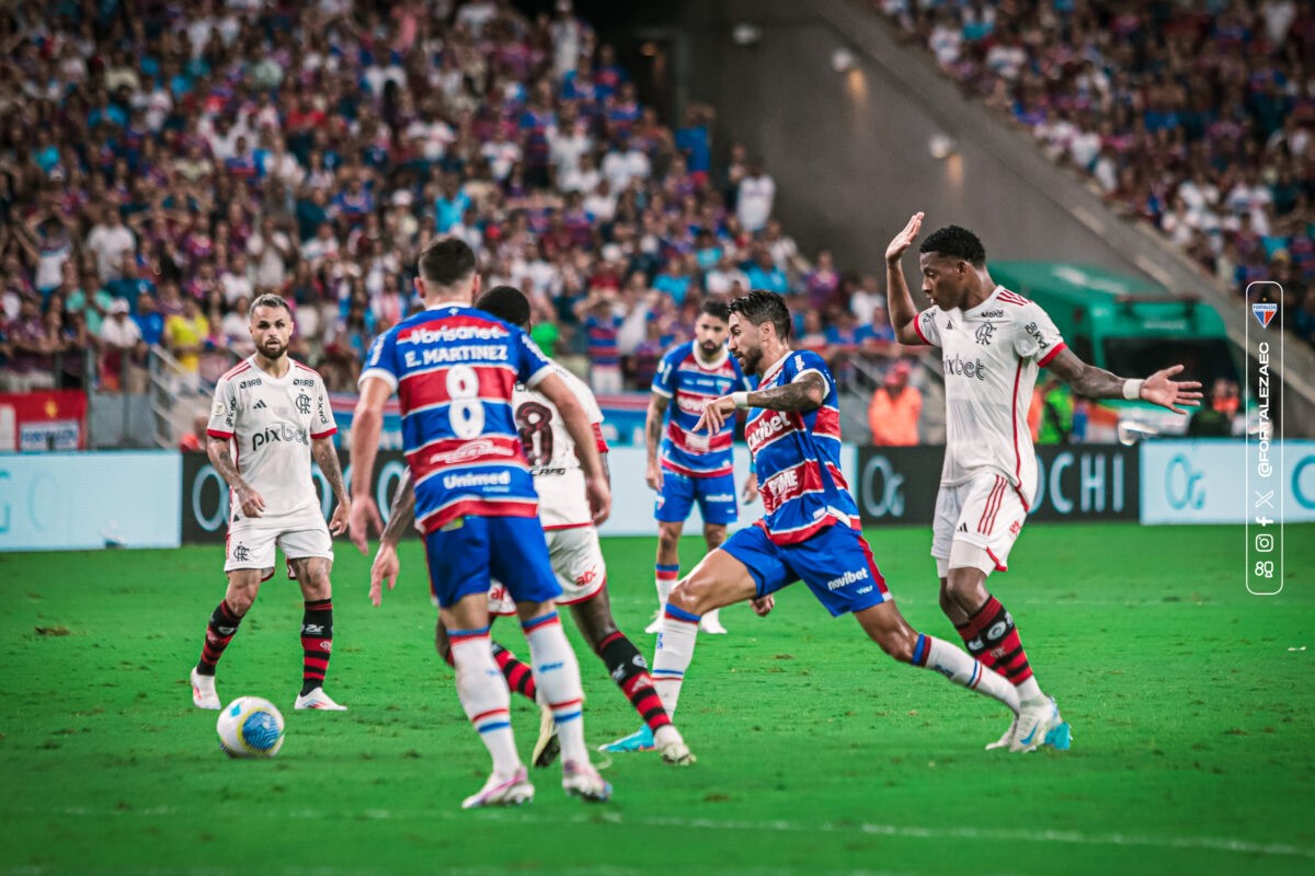 Fortaleza x Flamengo empatam sem gols (Foto: Leonardo Moreira/Fortaleza)