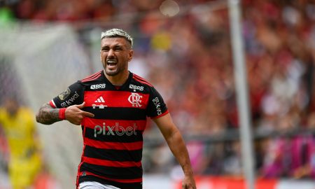 Flamengo sai na frente do Atlético-MG na Final da Copa do Brasil (Foto: Marcelo Cortes / CRF)