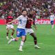 Fortaleza e Flamengo em ação. (Foto: Matheus Amorim/FEC)