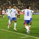 Jogadores da Itália comemorando o gol de Tonali. (Foto:Divulgação/X/Azzurri)