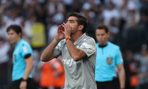 O técnico Abel Ferreira contra a equipe do Corinthians (FOTO: Cesar Grecco)