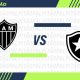 Atlético-MG e Botafogo se enfrentam pela 34ª rodada do Brasileirão, na Arena Independência. Arte: ENM