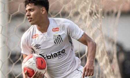 Joia da Vila, volante Kenay comenta sobre boa temporada na base do Santos. (Foto: Bruno Vaz/Santos FC)