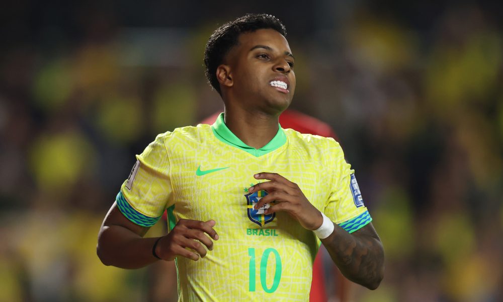 Rodrygo vai desfalcar a Seleção Brasileira (Foto: Lucas Figueiredo/Getty Images)