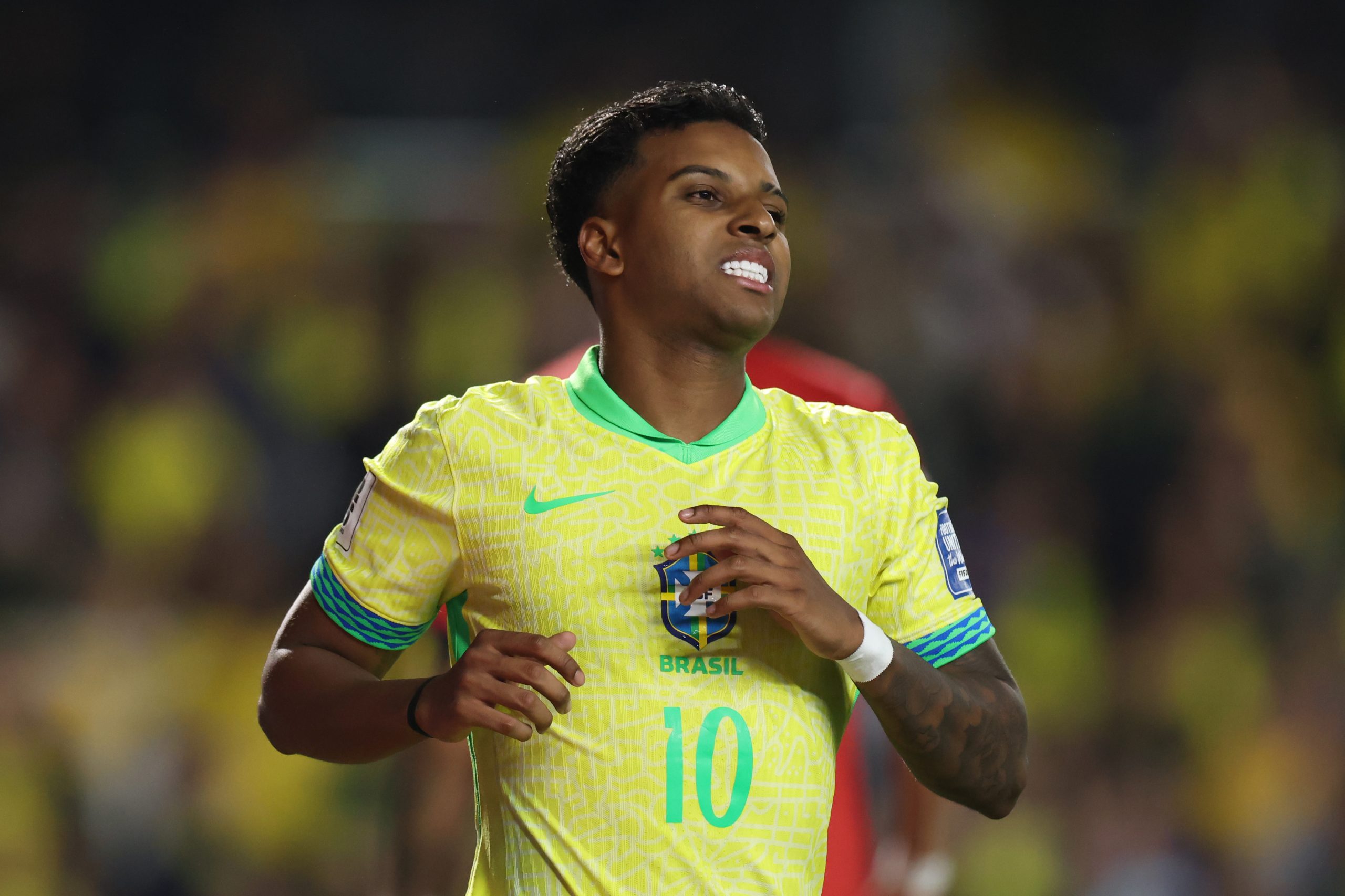 Rodrygo vai desfalcar a Seleção Brasileira (Foto: Lucas Figueiredo/Getty Images)