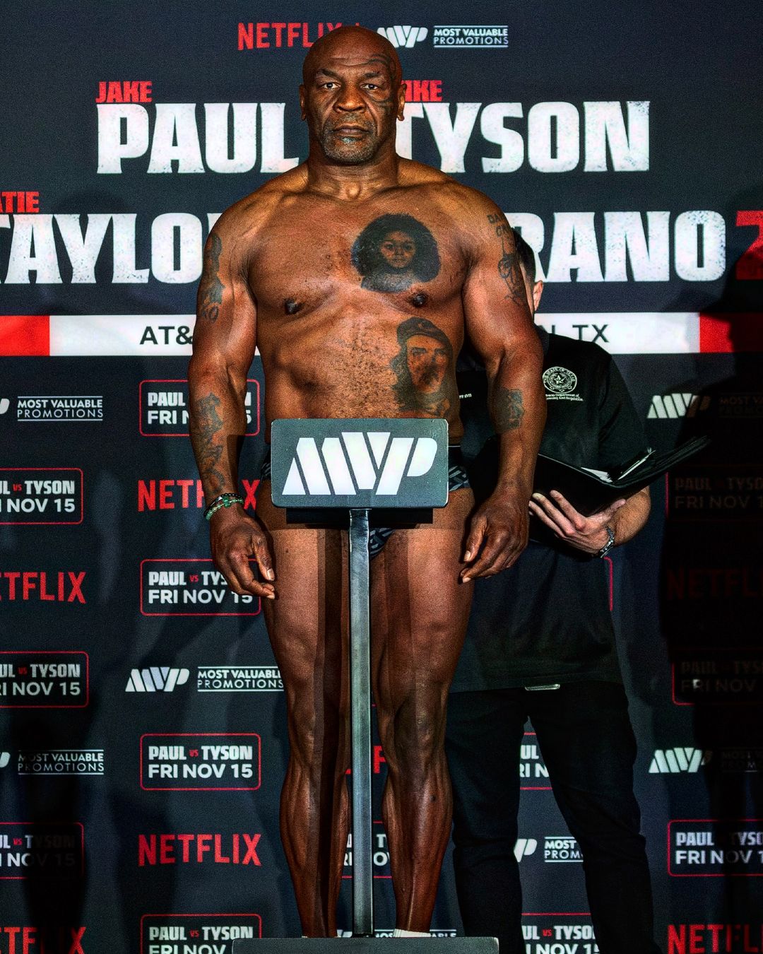 Mike Tyson antes de luta contra Jake Paul (Foto: Divulgação/Instagram Most Valuable Promotions)