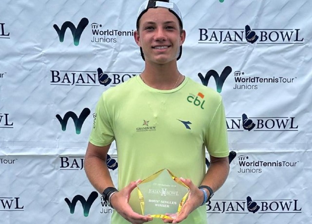 Victor Pignaton campeão em Barbados (Foto: Divulgação)