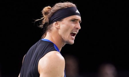 Zverev vibra em Paris (Foto: Paris Rolex Masters)