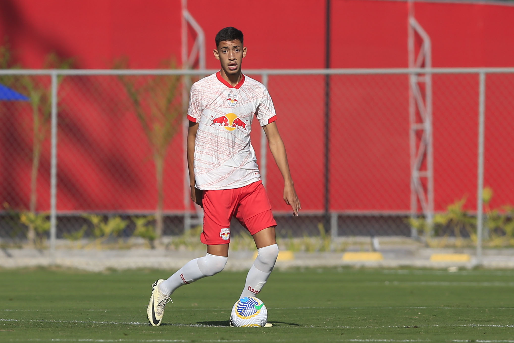 Kevyn, jogador do time sub-20 do Red Bull Bragantino. (Foto: Fernando Roberto/Red Bull Bragantino)