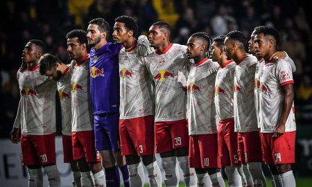 Jogadores do Red Bull Bragantino. (Foto: Ari Ferreira/Red Bull Bragantino)