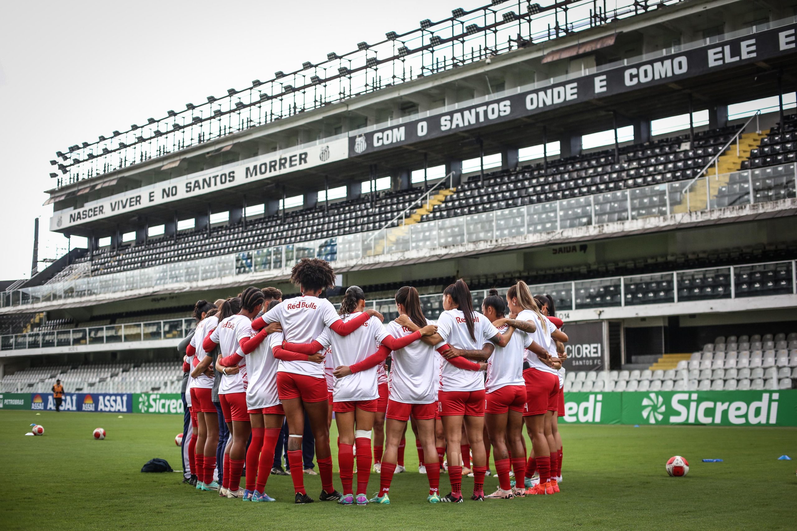 Jogadoras do time feminino do Red Bull Bragantino. (Foto: Ari Ferreira/Red Bull Bragantino)