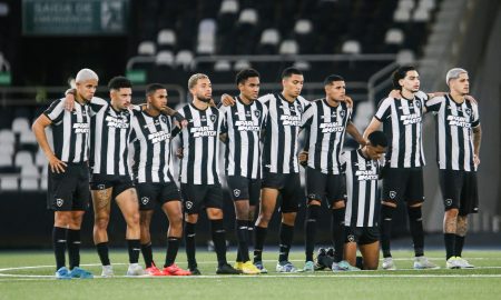 Time sub-23 do Botafogo. (Foto:ARTHUR BARRETO/BOTAFOGO)