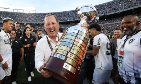 Textor na conquista da Libertadores. ( Foto: Vitor Silva/Botafogo)