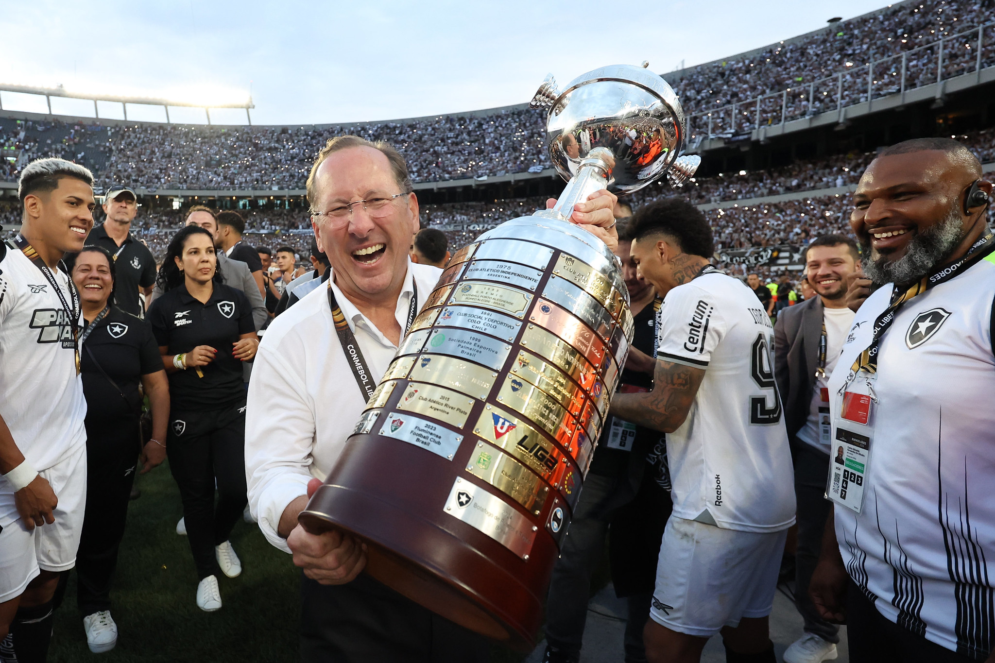 Textor na conquista da Libertadores. ( Foto: Vitor Silva/Botafogo)