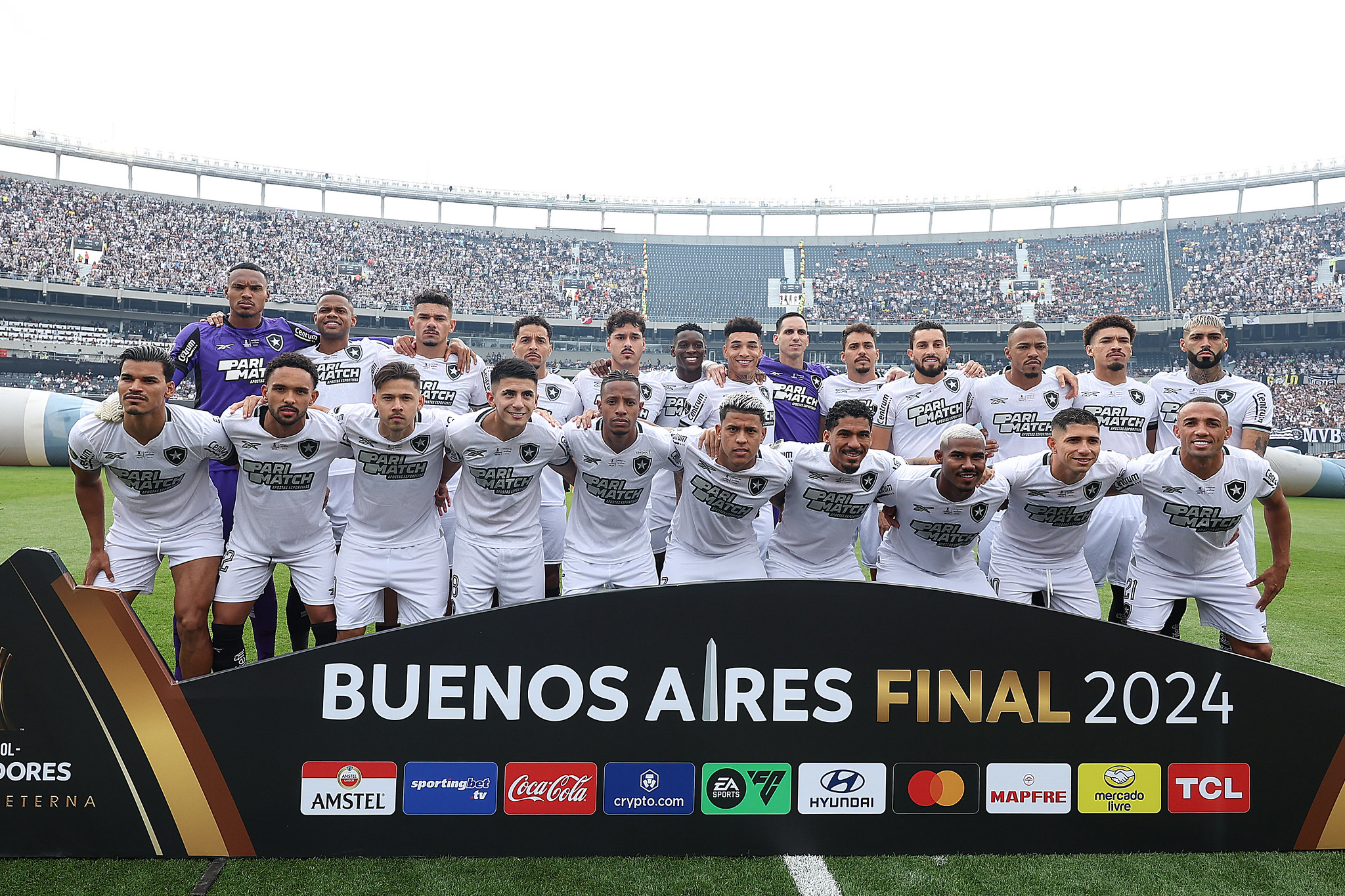 Time do Botafogo antes da final. (Foto: Vitor Silva/Botafogo)