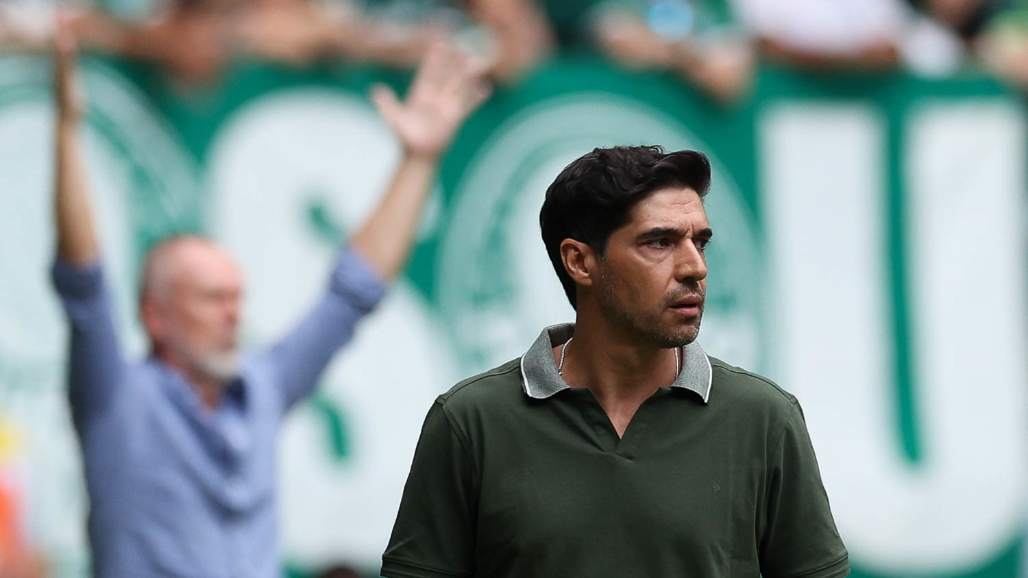 Abel Ferreira durante partida contra o Fluminense pelo Brasileirão 2024. (Foto: Cesar Greco/Palmeiras)