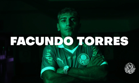 Facundo Torres, novo reforço do Palmeiras. (Foto: reprodução/tv palmeiras)