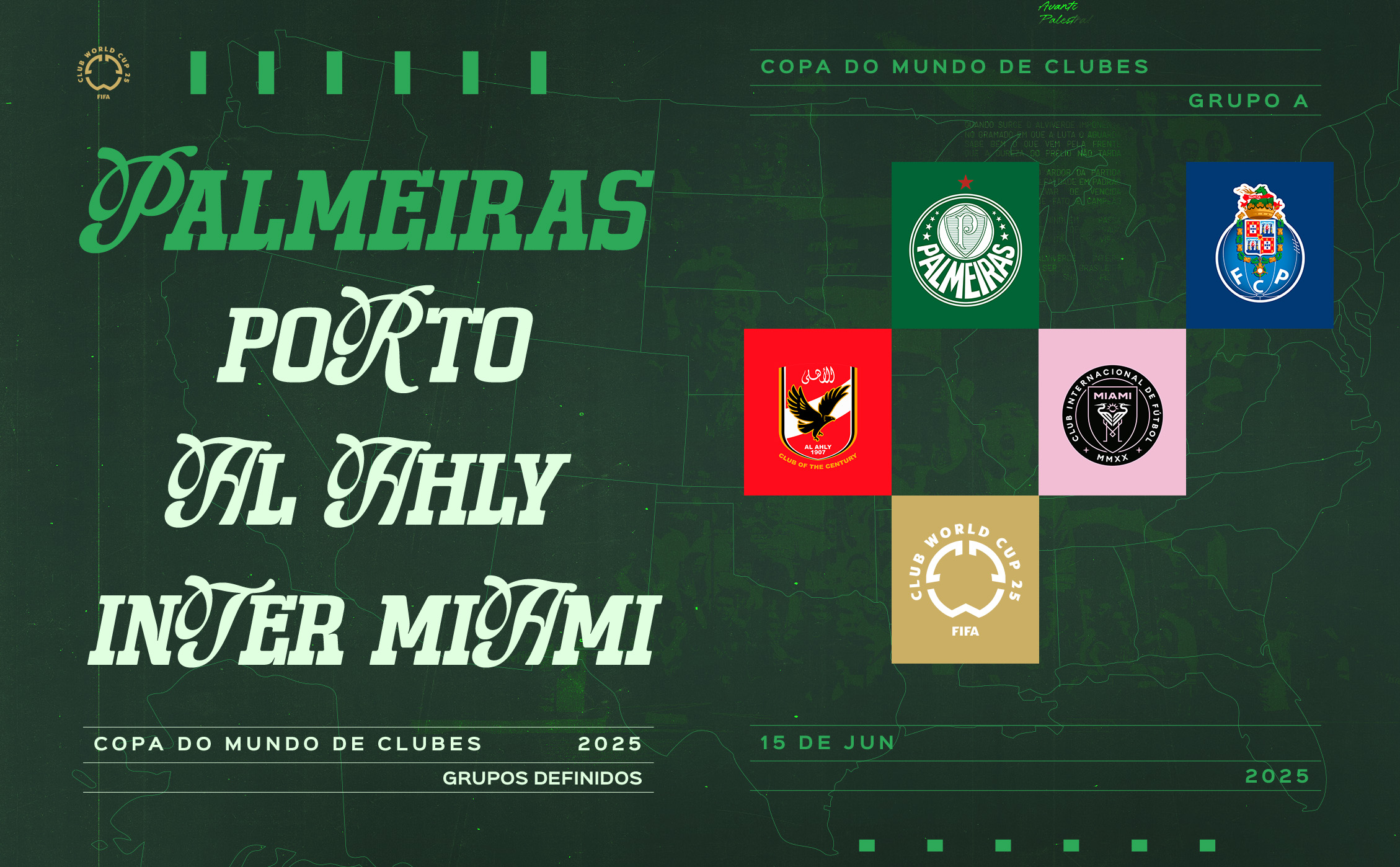 (FOTO: DIVULGAÇÃO PALMEIRAS/ TWITTER OFICIAL)